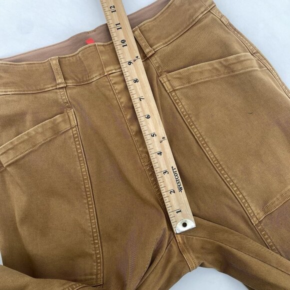 Spanx Stretch Twill Utility Pant Size Small Acorn Brown Pull On Slimming - Picture 9 of 14